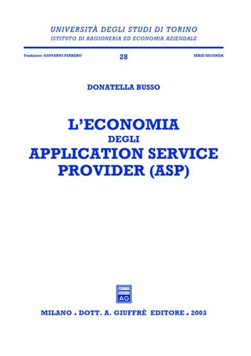 L'economia degli application service provider (ASP)