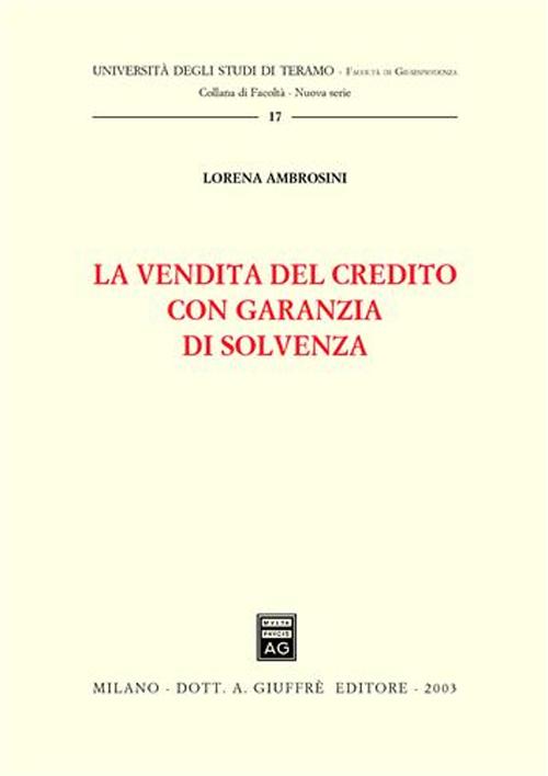 La vendita del credito con garanzia di solvenza