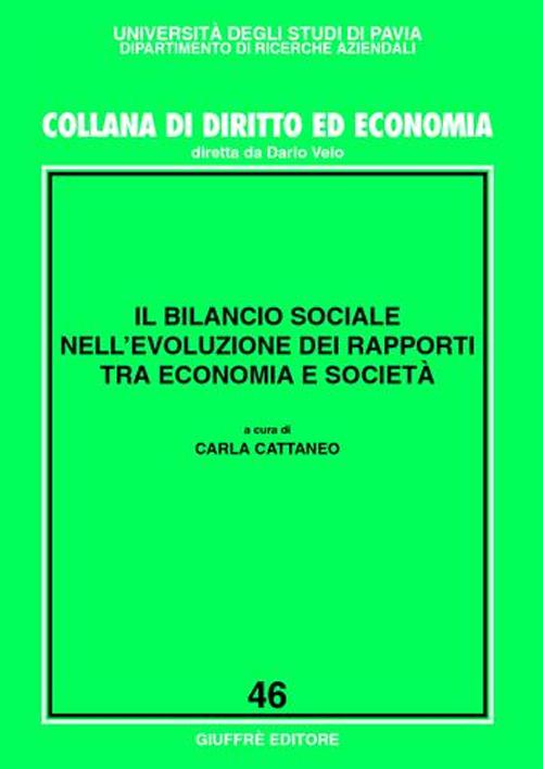Il bilancio sociale nell'evoluzione dei rapporti tra economia e società