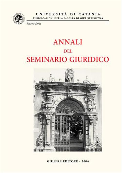 Annali del seminario giuridico