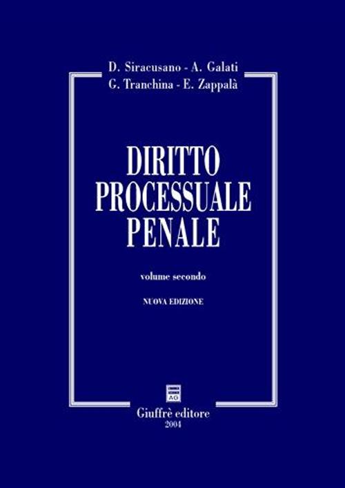 Diritto processuale penale. Vol. 2