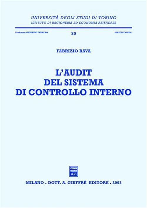L'audit del sistema di controllo interno