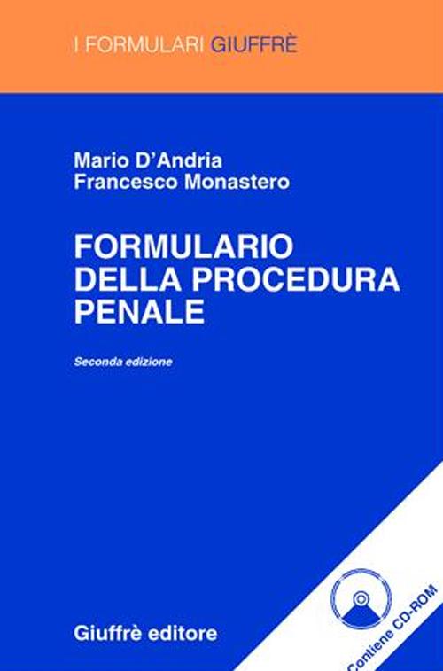 Formulario della procedura penale