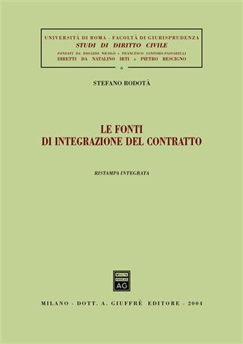 Le fonti di integrazione del contratto