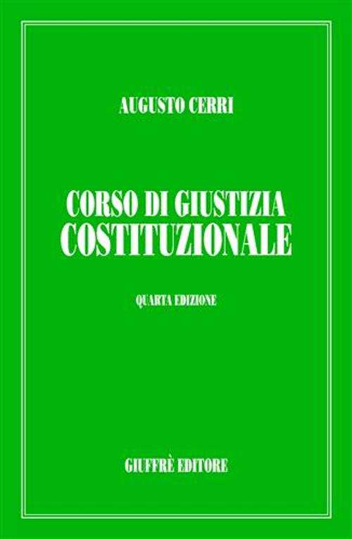 Corso di giustizia costituzionale