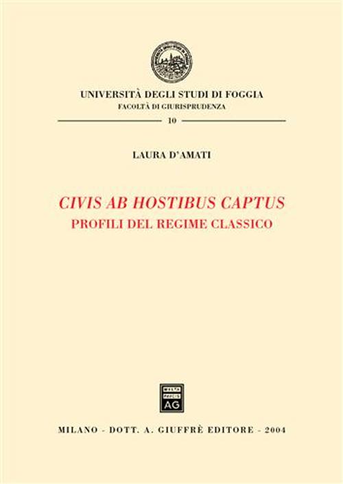 Civis ab hostibus captus. Profili del regime classico