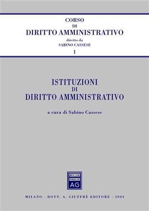 Istituzioni di diritto amministrativo