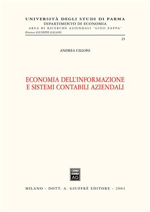Economia dell'informazione e sistemi contabili aziendali