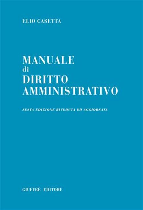 Manuale di diritto amministrativo