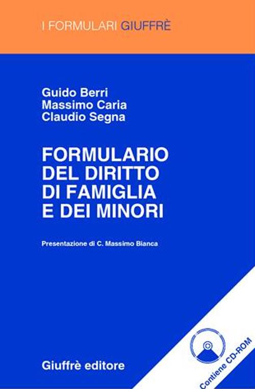 Formulario del diritto di famiglia e dei minori