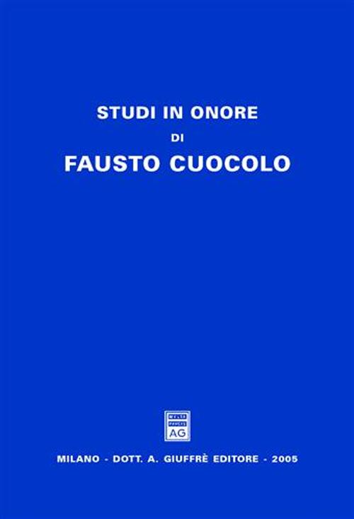 Studi in onore di Fausto Cuocolo