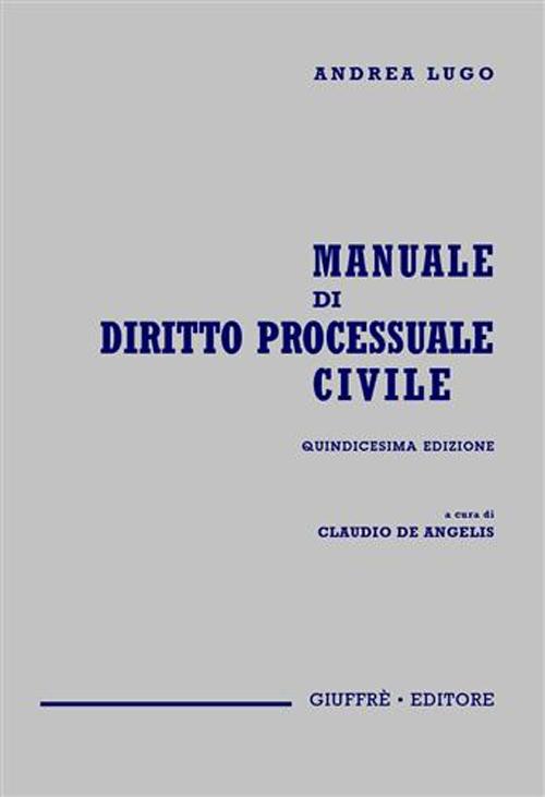 Manuale di diritto processuale civile