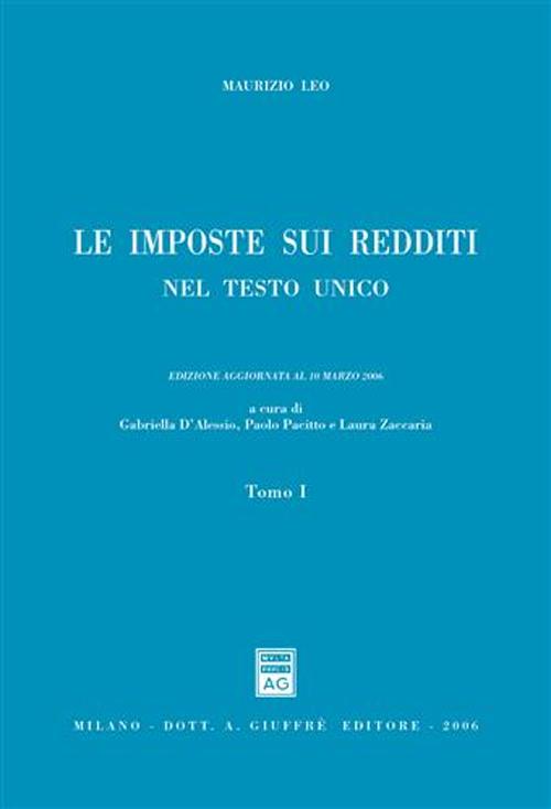 Le imposte sui redditi nel Testo Unico