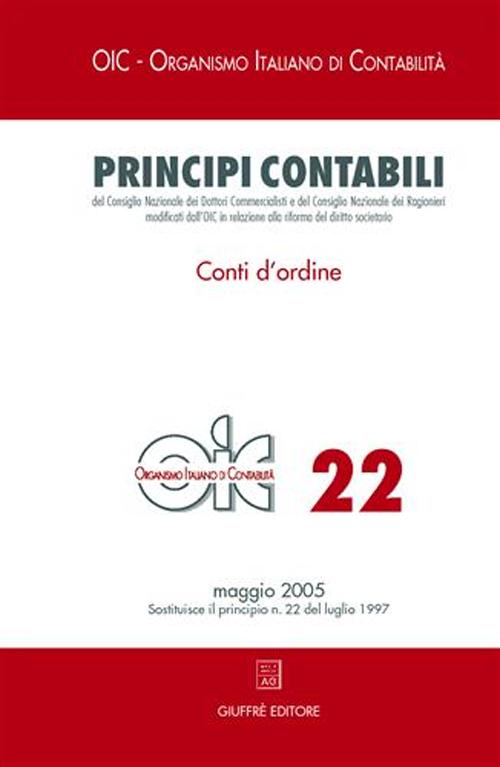 Principi contabili. Vol. 22: Conti d'ordine