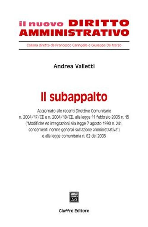 Il subappalto