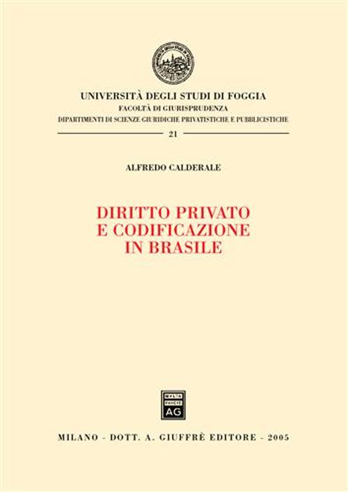 Diritto privato e codificazione in Brasile