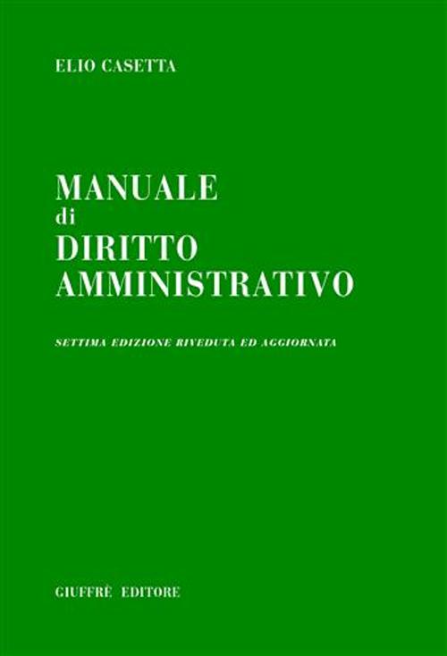 Manuale di diritto amministrativo