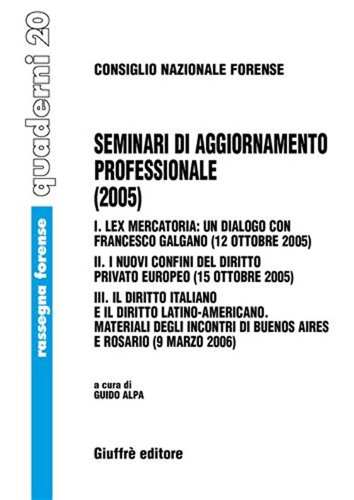 Seminari di aggiornamento professionale (2005)