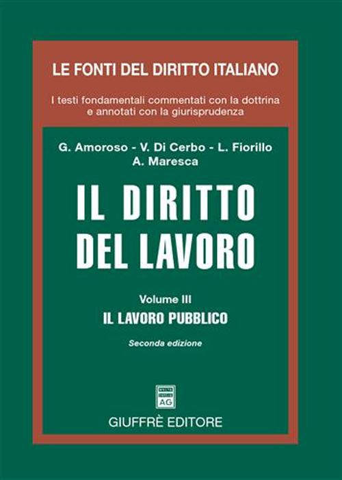 Diritto del lavoro. Vol. 3: Il lavoro pubblico