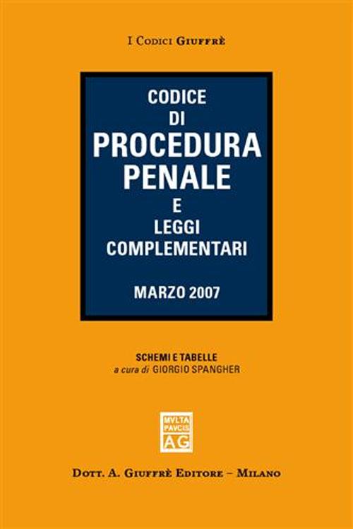 Codice di procedura penale e leggi complementari
