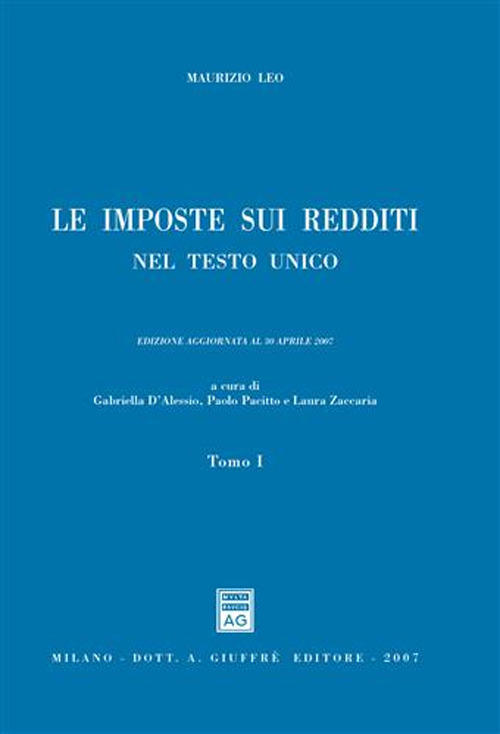 Le imposte sui redditi nel Testo Unico