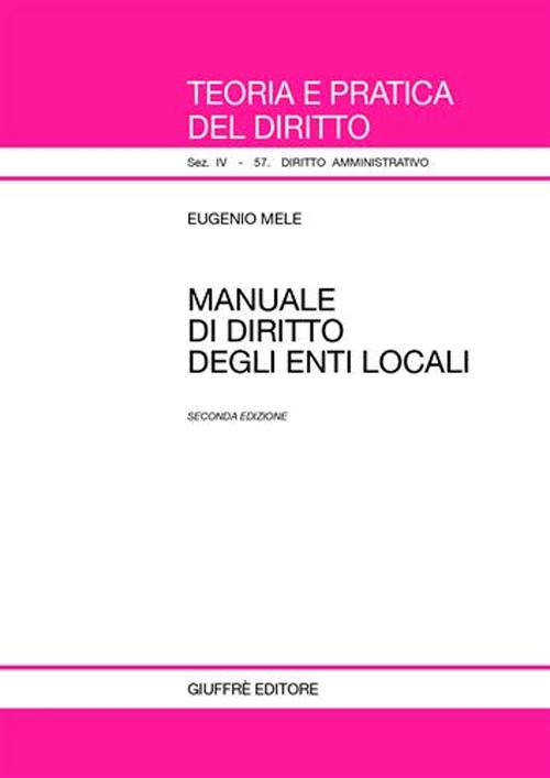 Manuale di diritto degli enti locali