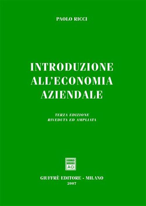 Introduzione all'economia aziendale