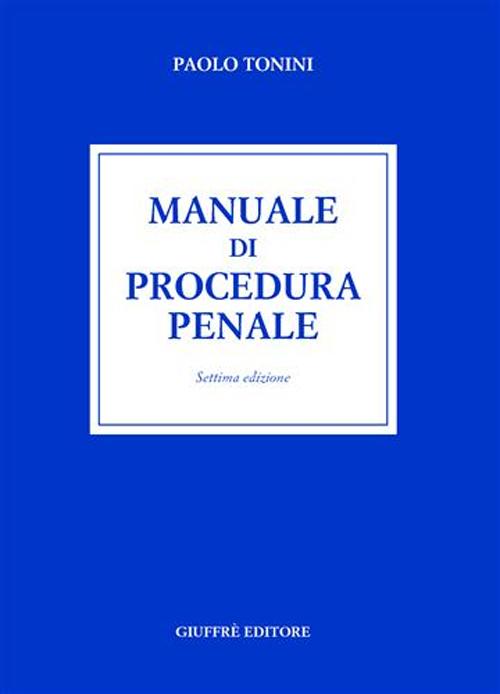 Manuale di procedura penale