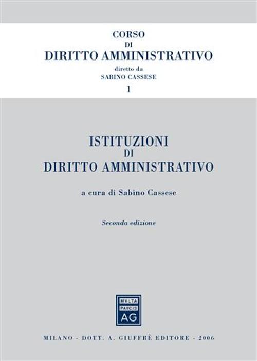 Istituzioni di diritto amministrativo