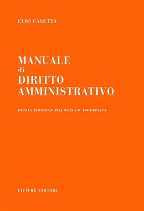 Manuale di diritto amministrativo