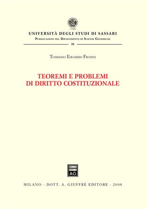 Teoremi e problemi di diritto costituzionale