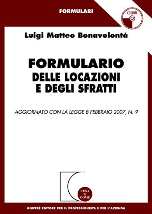 Formulario delle locazioni e degli sfratti