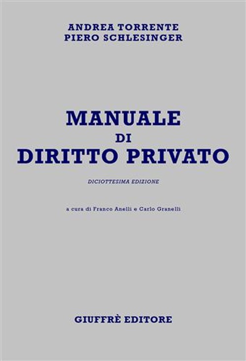 Manuale di diritto privato