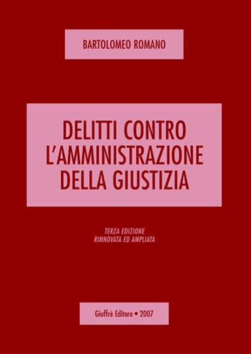 Delitti contro l'amministrazione della giustizia