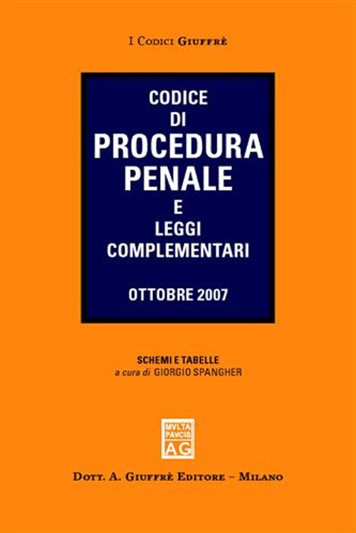 Codice di procedura penale e leggi complementari