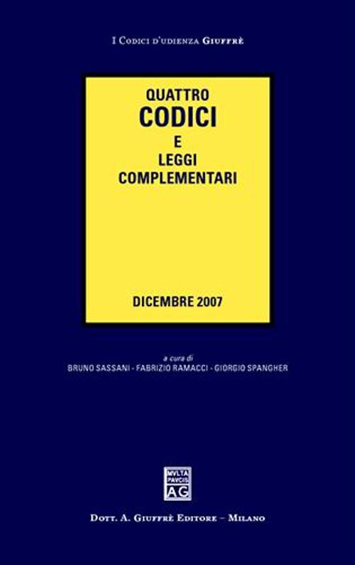 Quattro codici e leggi complementari