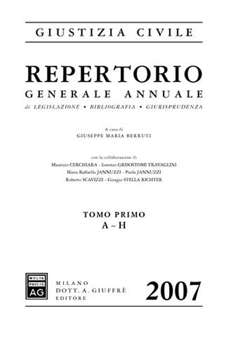 Repertorio generale annuale di legislazione, bibliografica, giurisprudenza