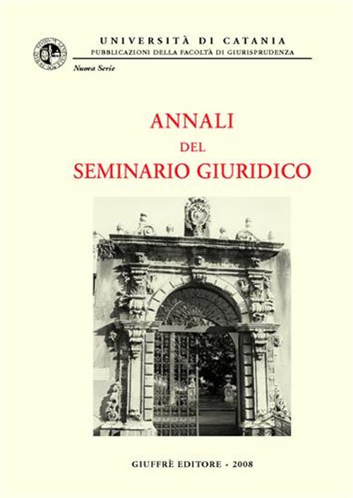 Annali del seminario giuridico. Vol. 3