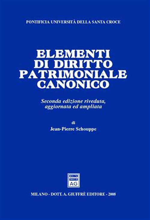 Elementi di diritto patrimoniale canonico