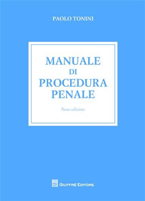 Manuale di procedura penale