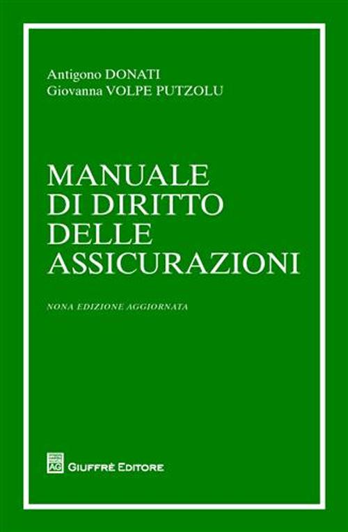 Manuale di diritto delle assicurazioni