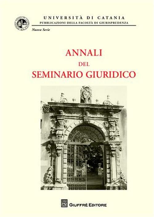 Annali del seminario giuridico. Vol. 9