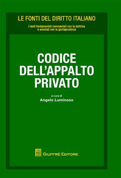 Codice dell'appalto privato