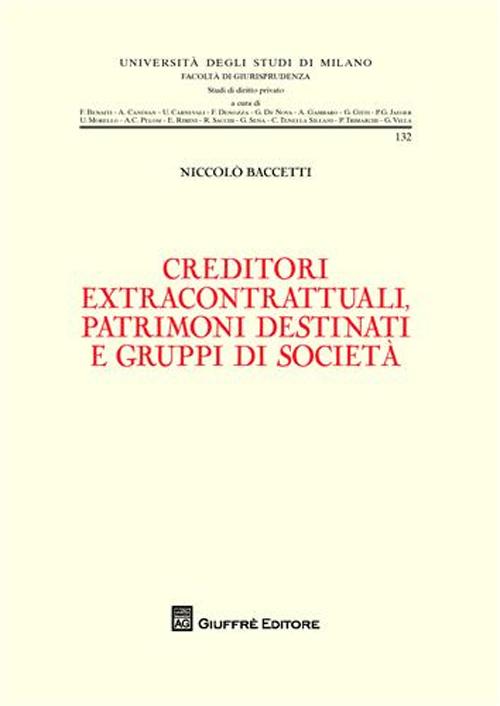 Creditori extracontrattuali, patrimoni destinati e gruppi di società