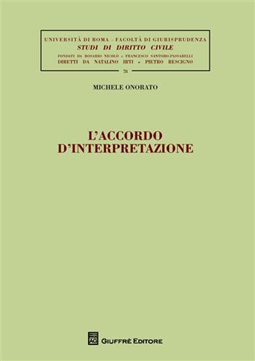 L'accordo d'interpretazione