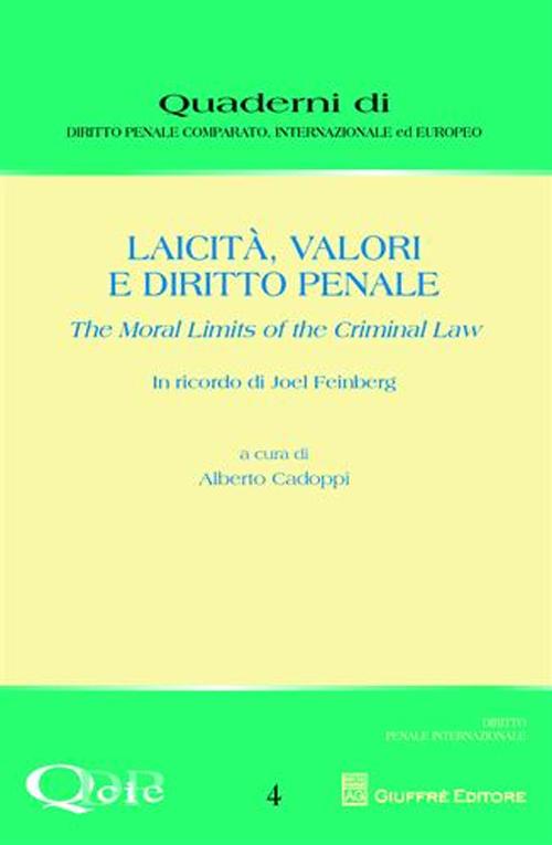 Laicità, valori e diritto penale. The moral limits of the criminal law