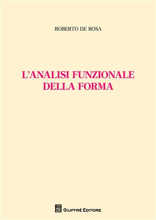 L'analisi funzionale della forma