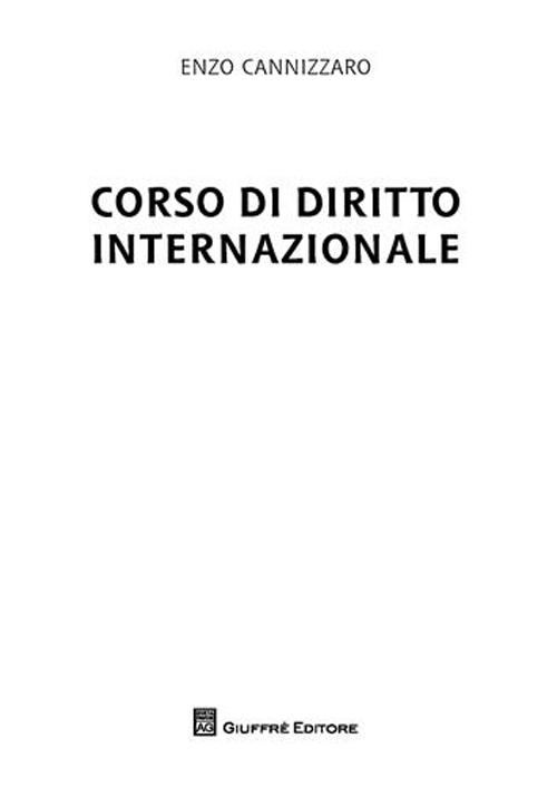 Corso di diritto internazionale