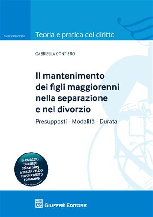 Il mantenimento dei figli maggiorenni nella separazione e nel divorzio