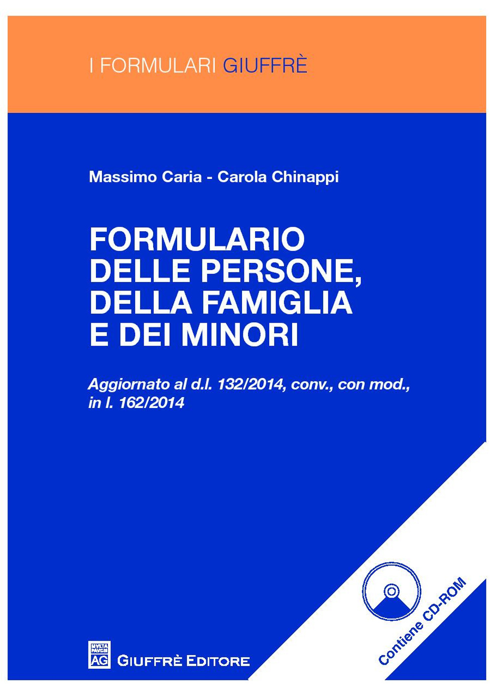 Formulario delle persone, della famiglia e dei minori